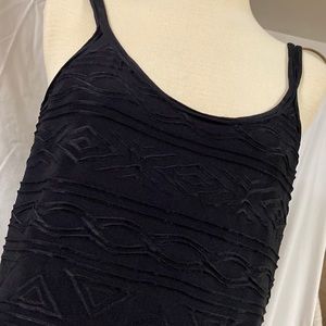 Black long two slit  New Port news easy style dress